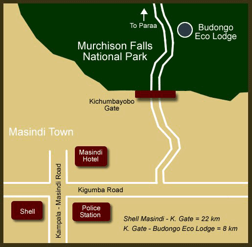 Directions Budongo map